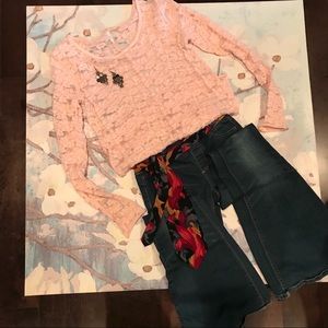 Free people pink top